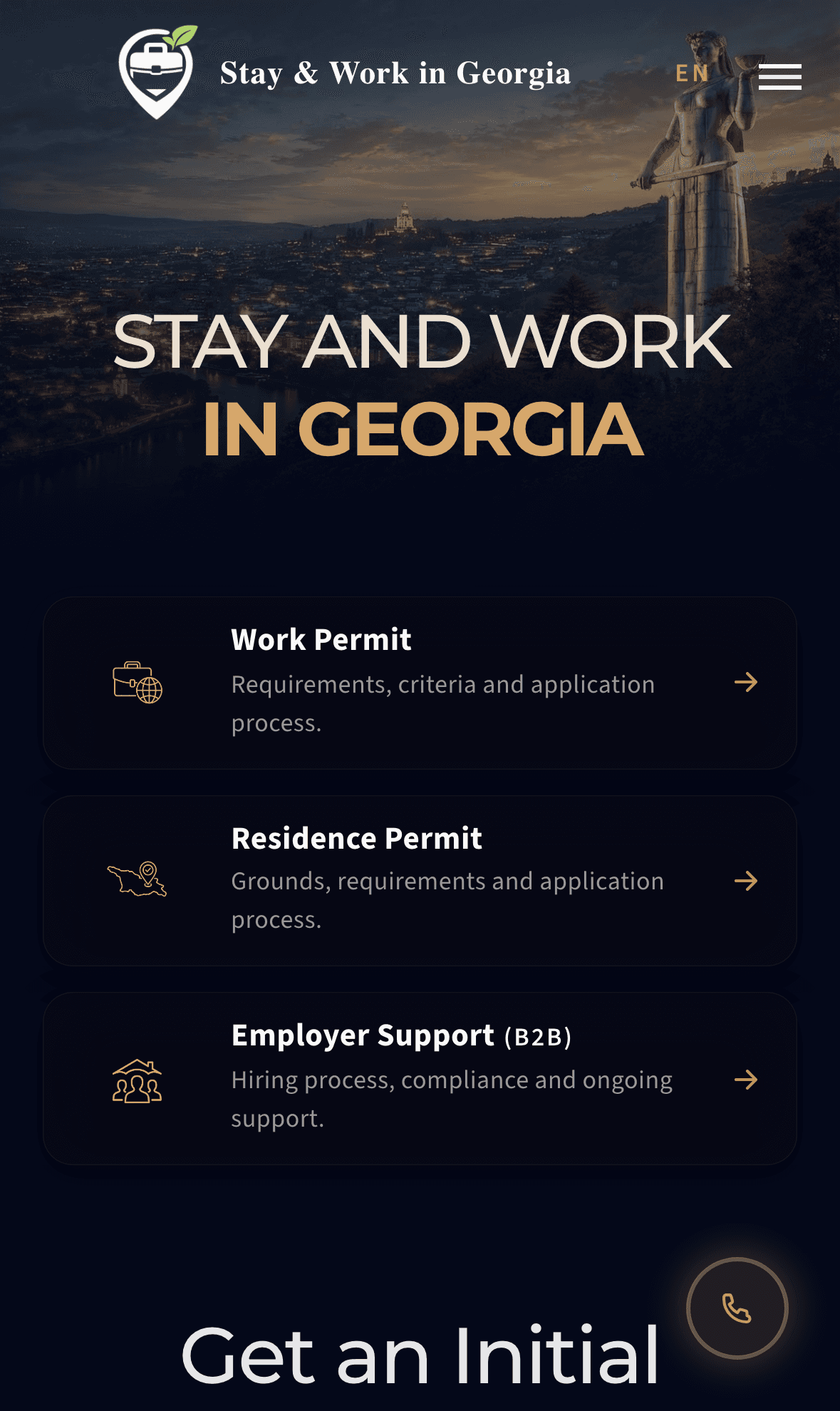 Stay & Work Georgia mobile
